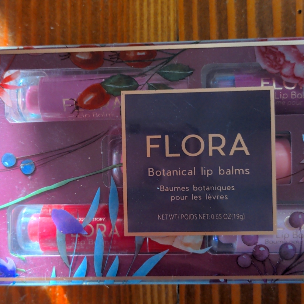 FREE Lip Balms by Flora Set of 5 NWT FREE